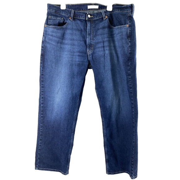 Levi Strauss Signature Jeans Mens‎ 40 x 29.5 Dark Wash Denim Straight Relaxed - Picture 1 of 10